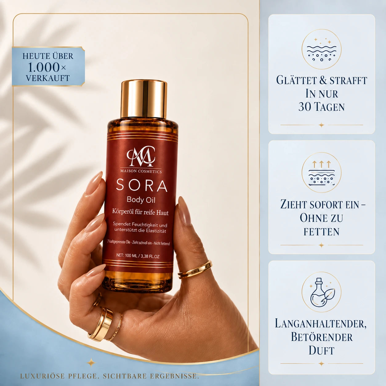 Sora | Koreanisches Körperöl für reife Haut